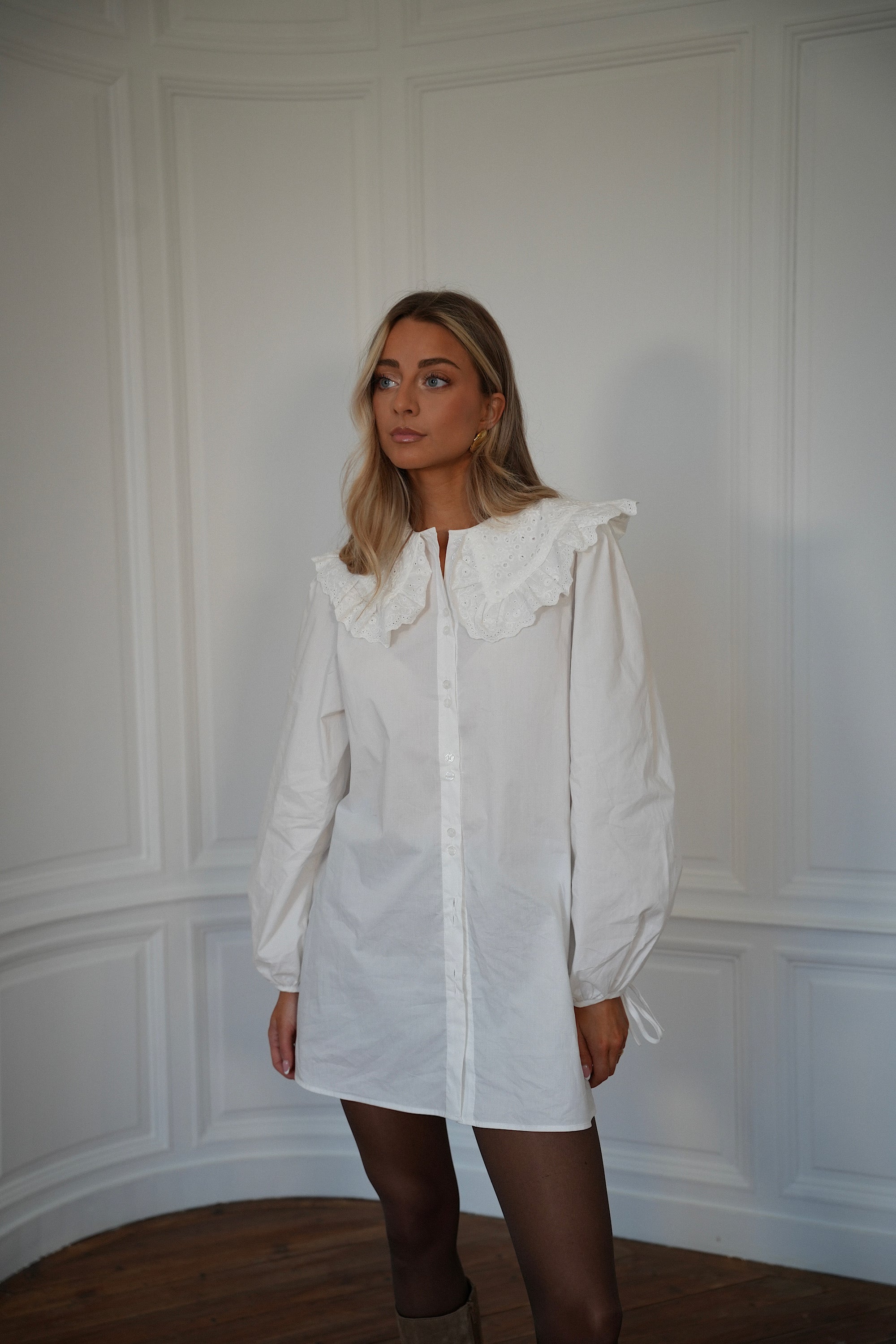 Nola blanche - Chemise longue