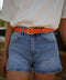Dallia orange - Ceinture cuir