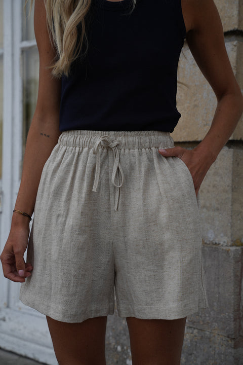 Gladys beige - Short bermuda