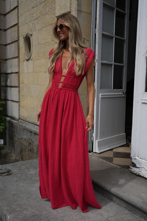 Lucy rouge - Robe longue