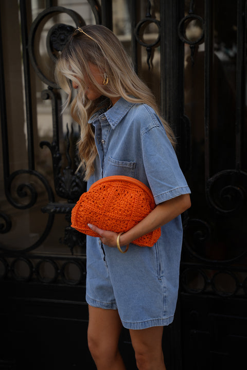 Suzon bleue - Combishort en jean