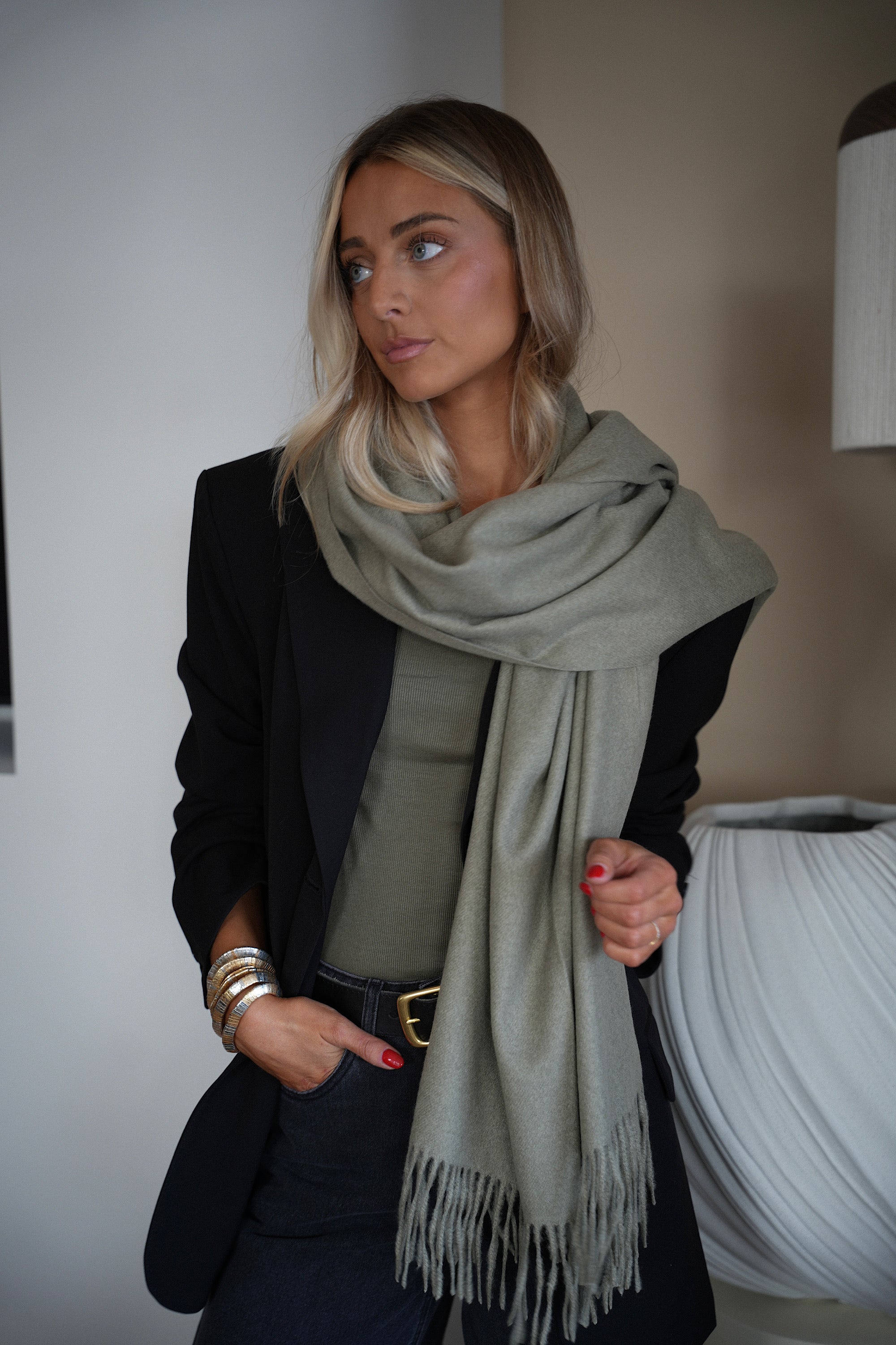 Capucine kaki - Écharpe douce