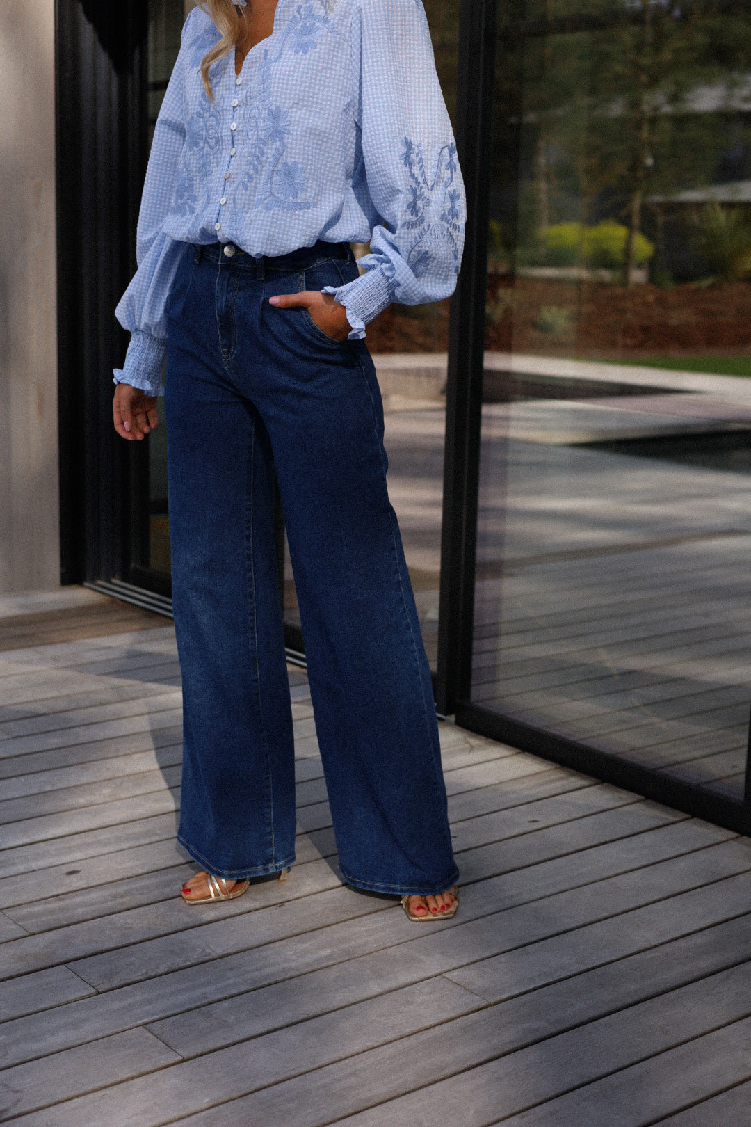 Lise bleu - Jean droit