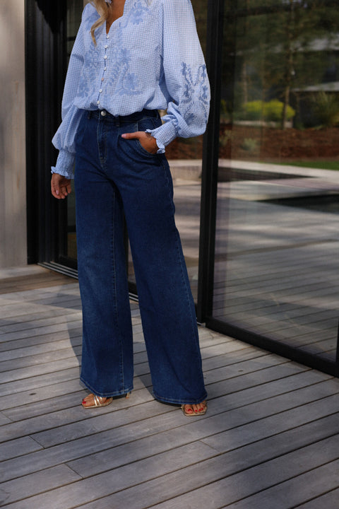 Lise bleu - Jean droit