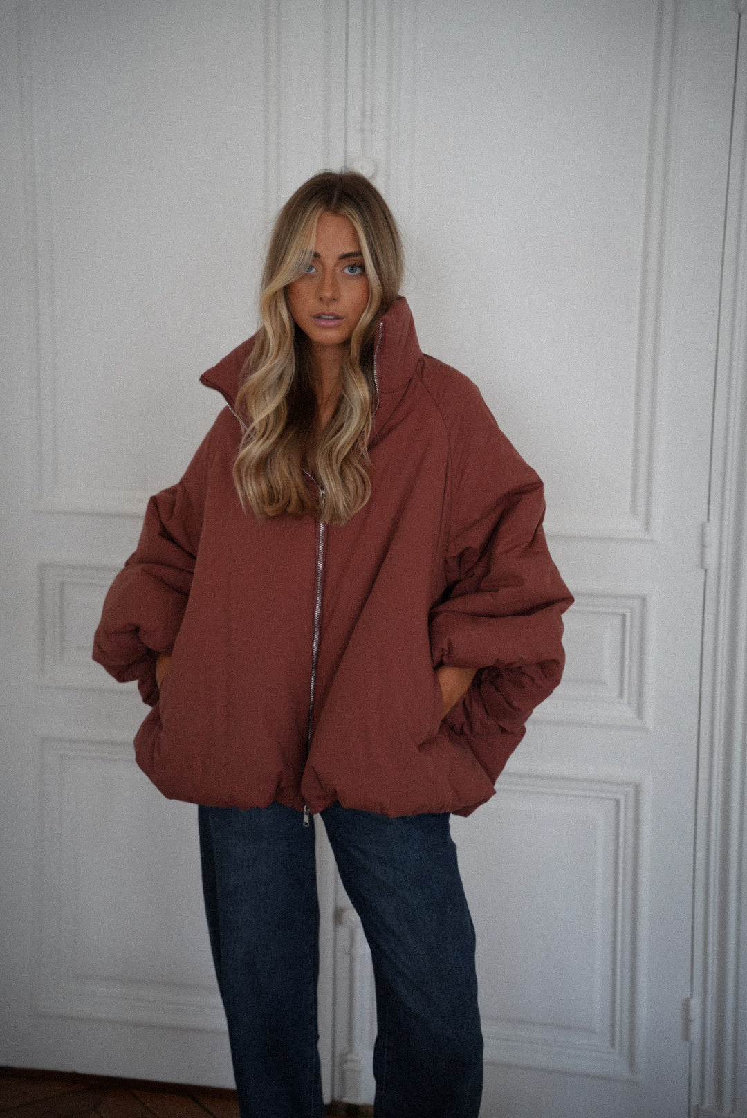 Montaine terracotta - Manteau oversize