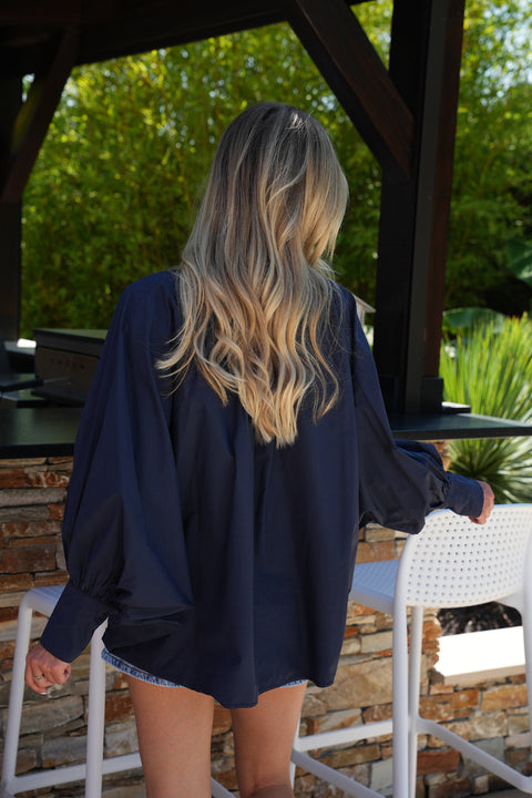 Lycia marine - Chemise ample
