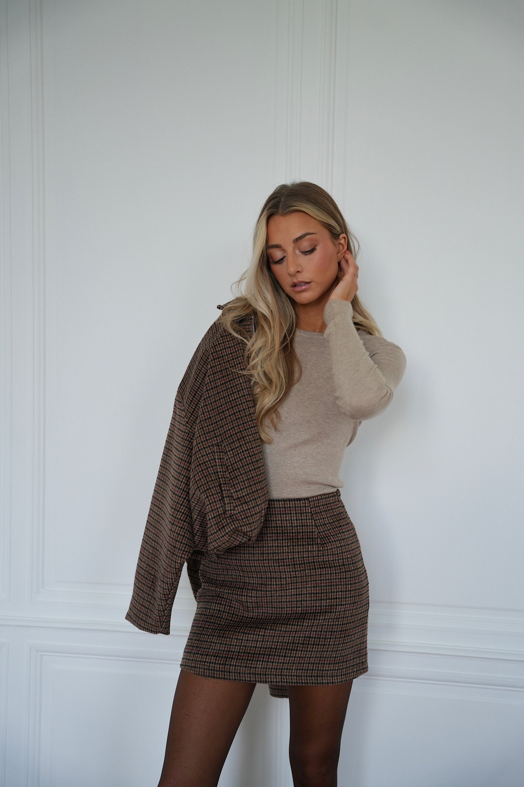 Markus beige - Pull fin