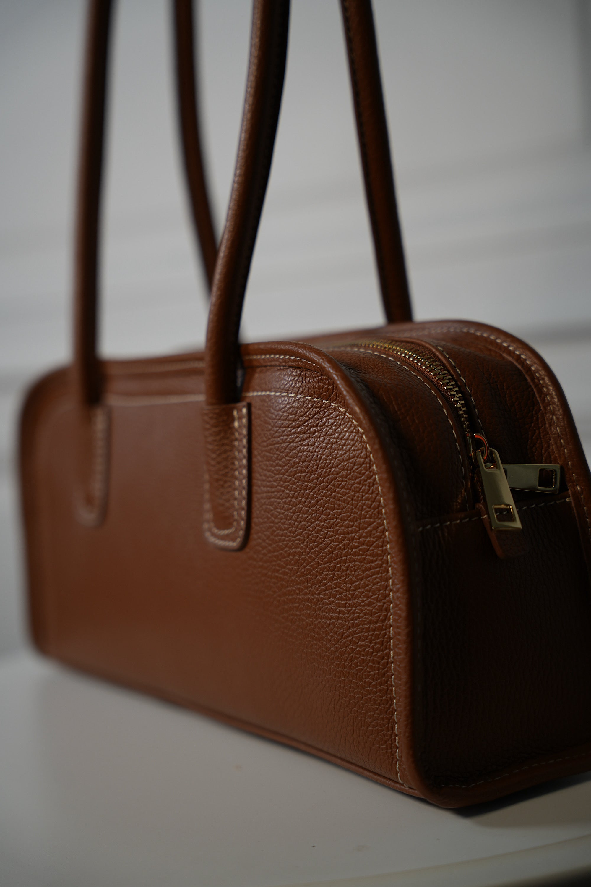 Nella camel - Sac en cuir