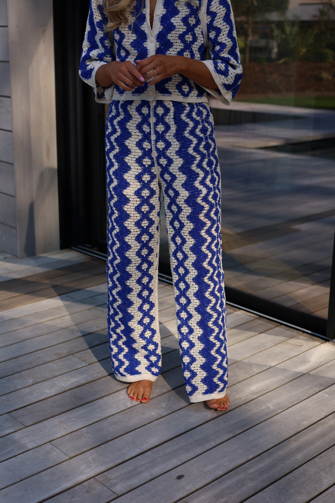 Candice bleu - Ensemble crochet