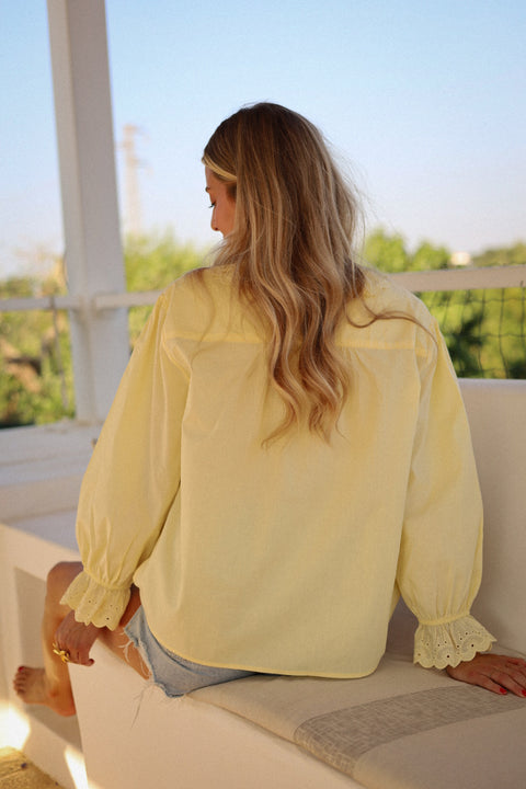 Malone jaune - Blouse coton