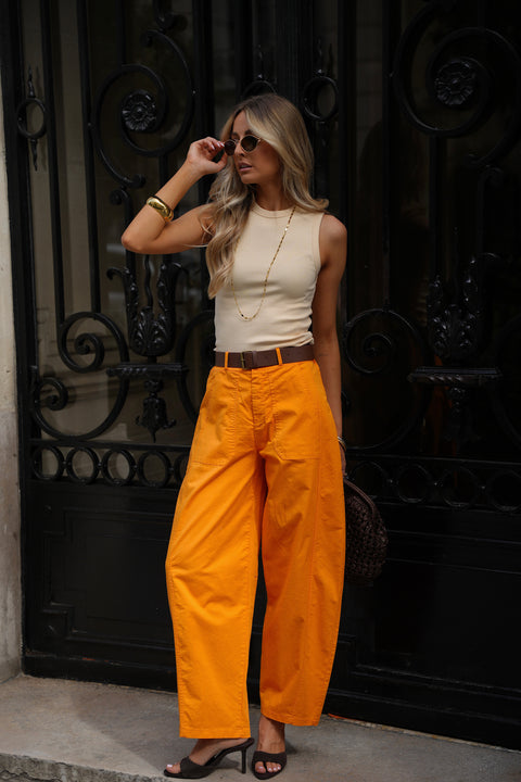 Jay orange - Pantalon ballon