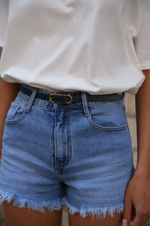 Tara marine - Ceinture cuir