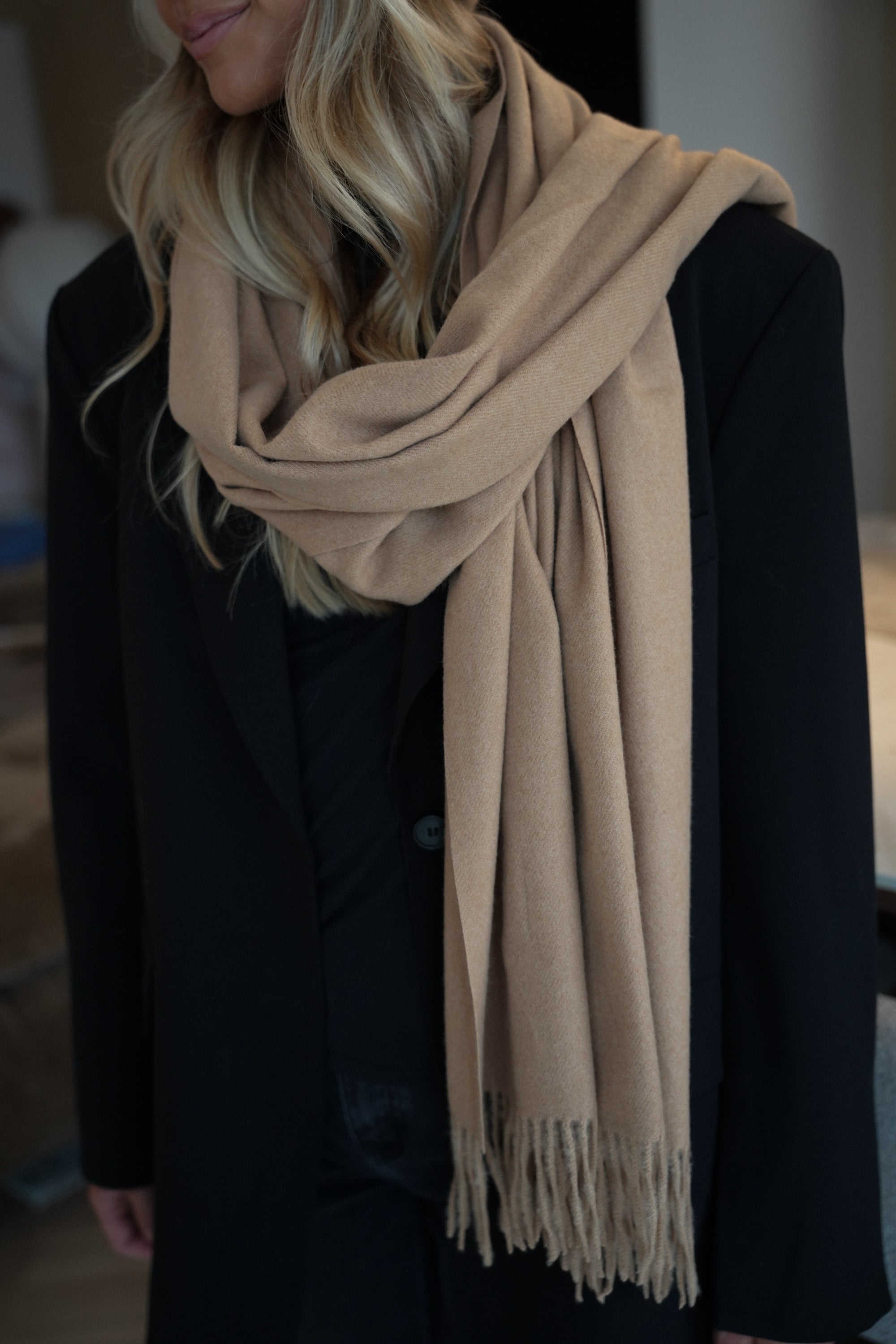 Capucine camel - Écharpe douce