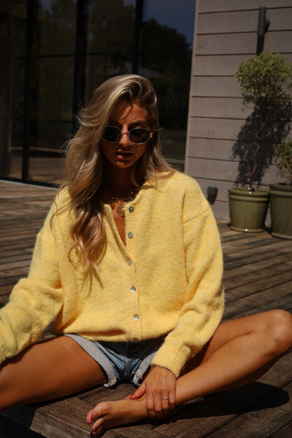 Catrina jaune - Gilet ample