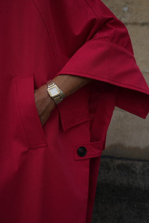 Isaac rouge - Veste trench long