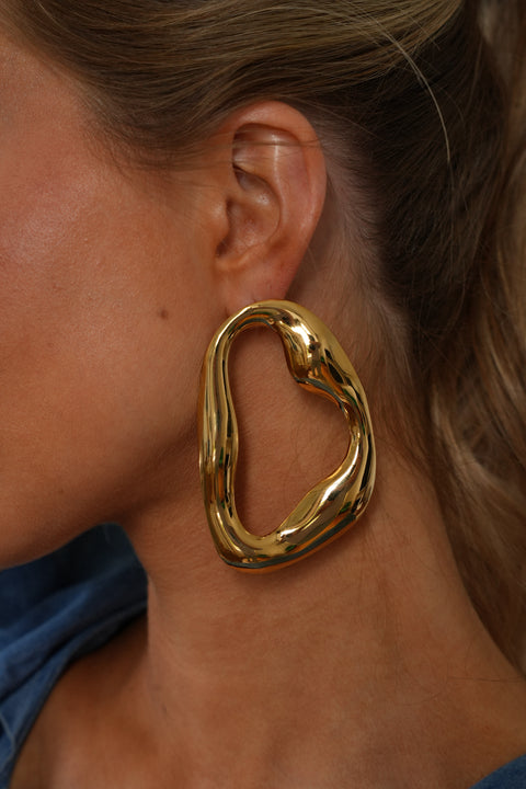 Loa dorées - Boucles d’oreilles acier