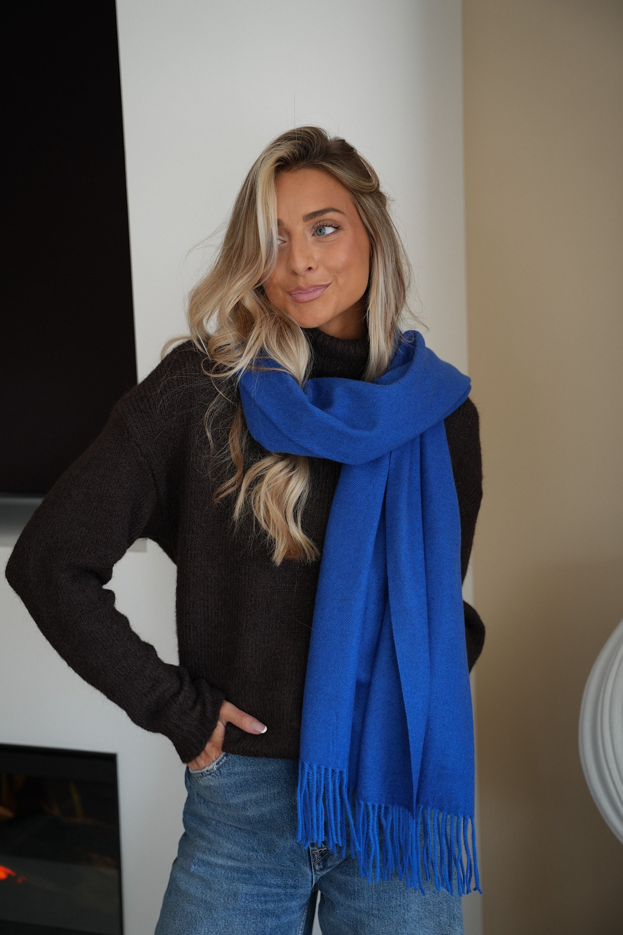 Capucine bleue - Écharpe douce