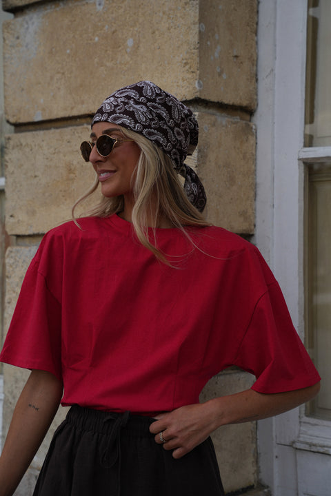 Albane rouge - T-shirt cintré