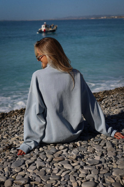 Chicago bleu - Sweat-shirt brodé