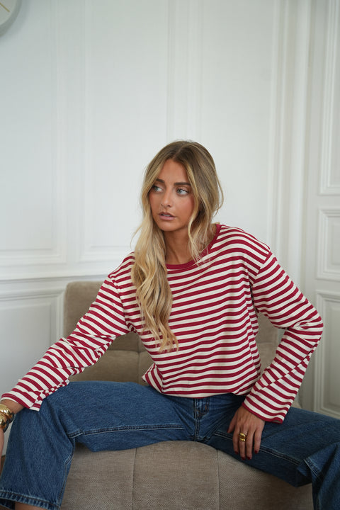 Ariana rouge - Top manches longues