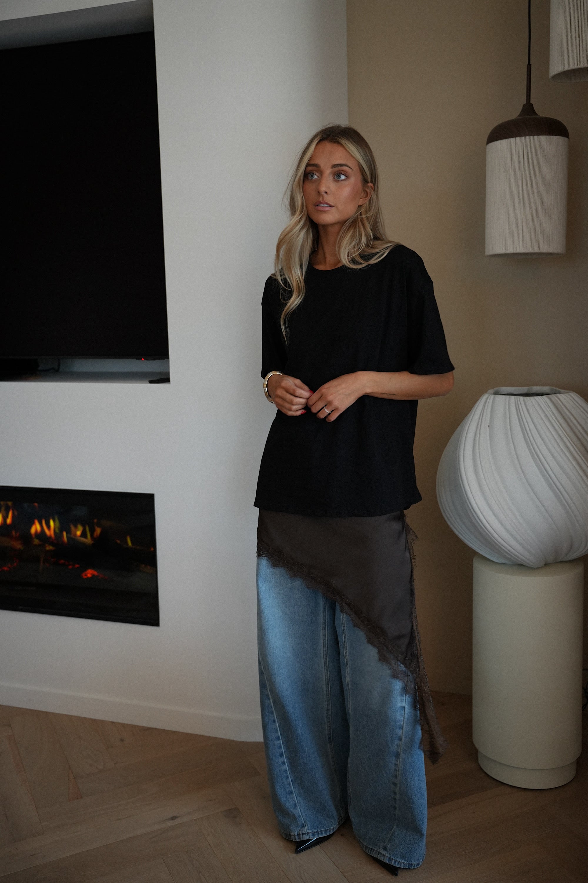 Lana chocolat - Top long