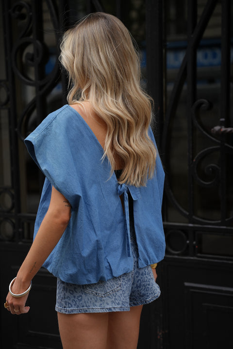 Lois bleue - Blouse en jean