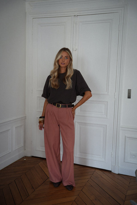 Achille saumon - Pantalon droit