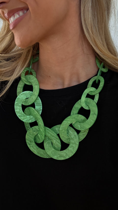 Livia vert - Gros collier
