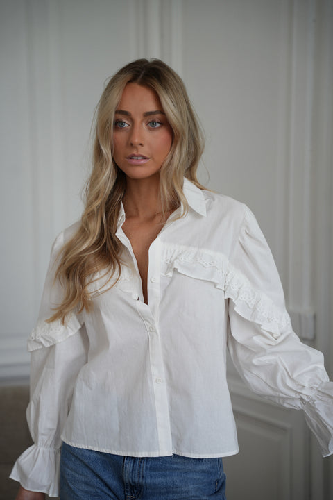 Zoa blanche - Blouse dos nu