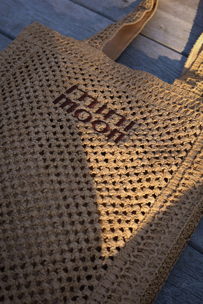 Moon beige - Sac paille