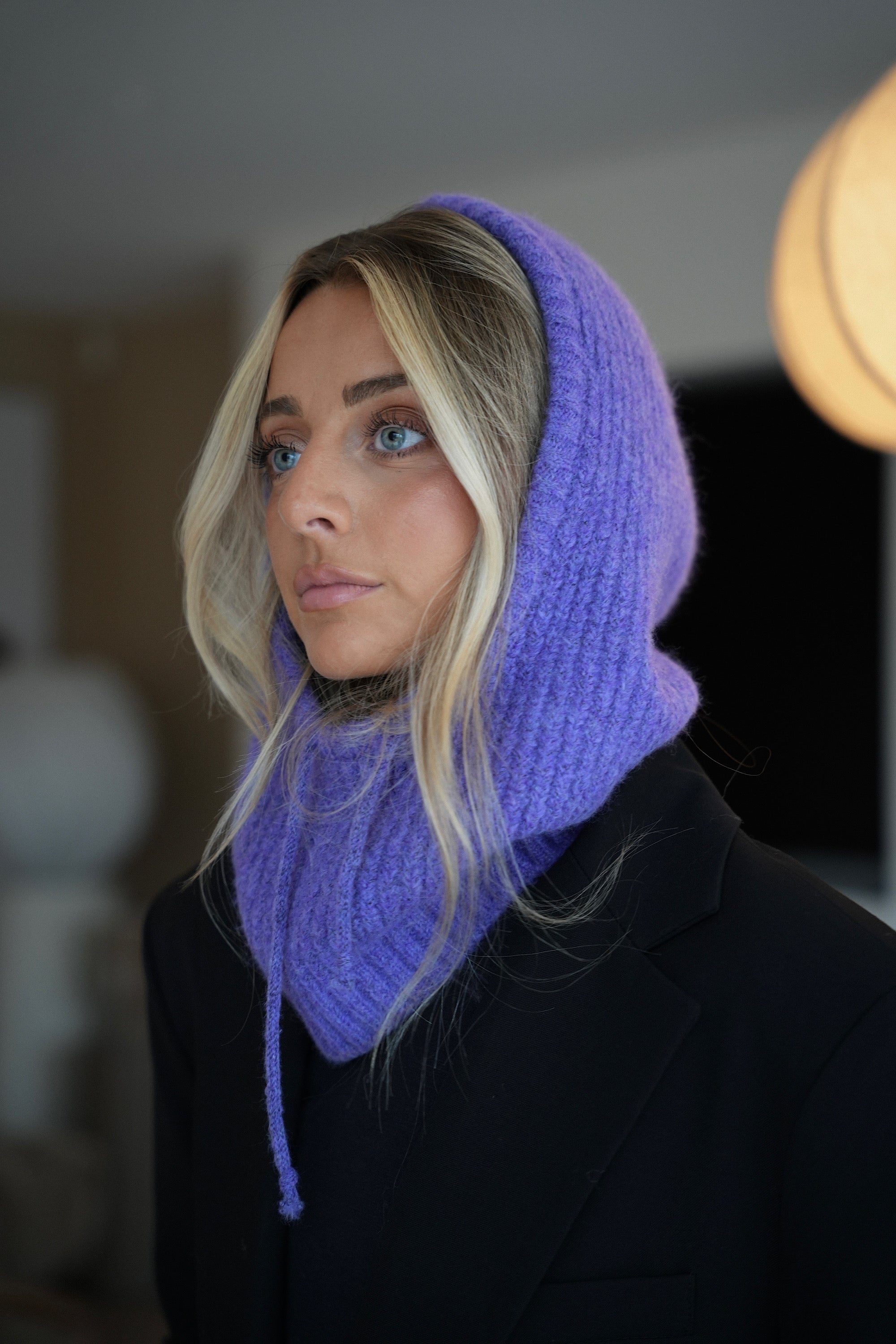 Milie violette - Cagoule douce