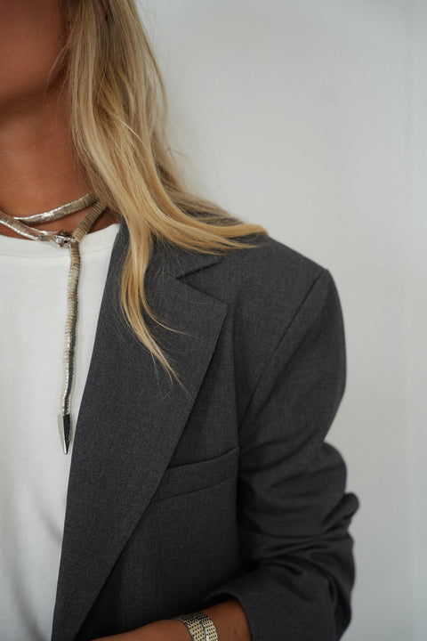 Cloé grise - Veste blazer