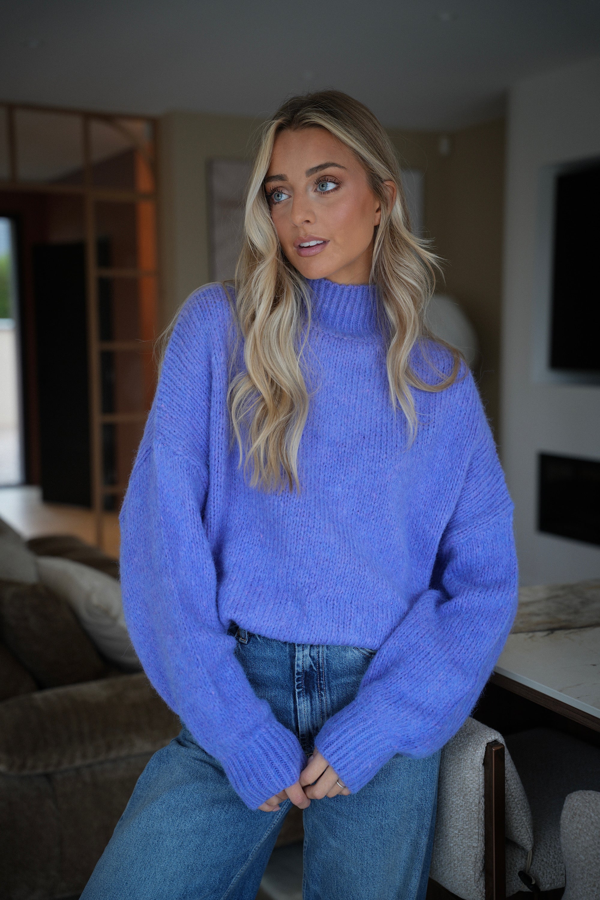 Mathis violet - Pull doux