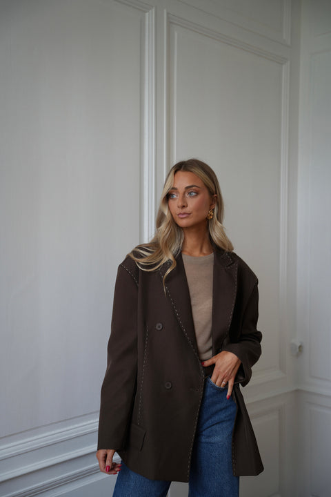 Flavie chocolat - Veste blazer