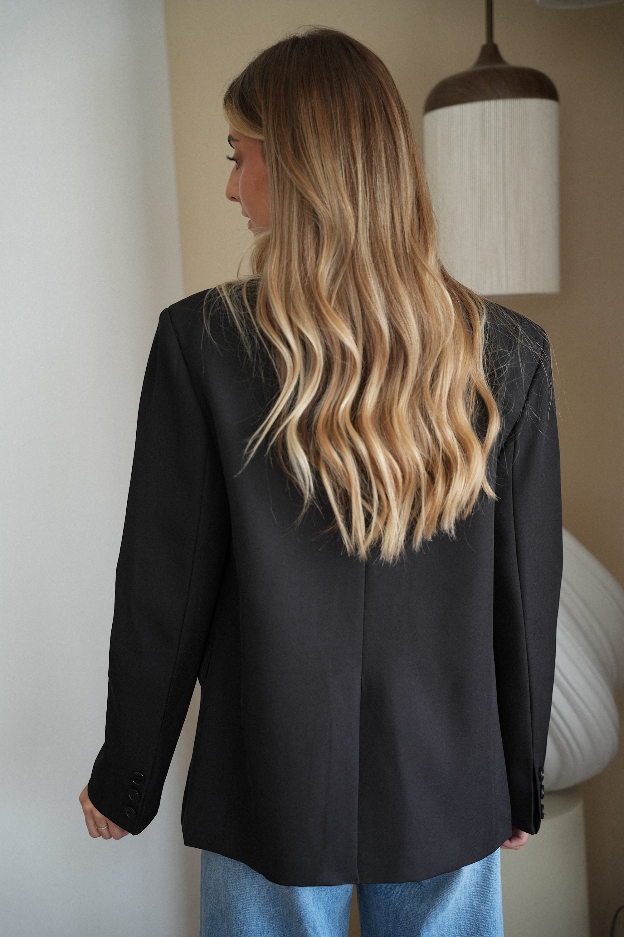 Manon noir - Blazer asymétrique