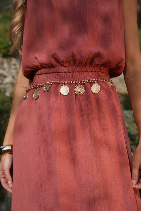 Iris dorée - Ceinture métal