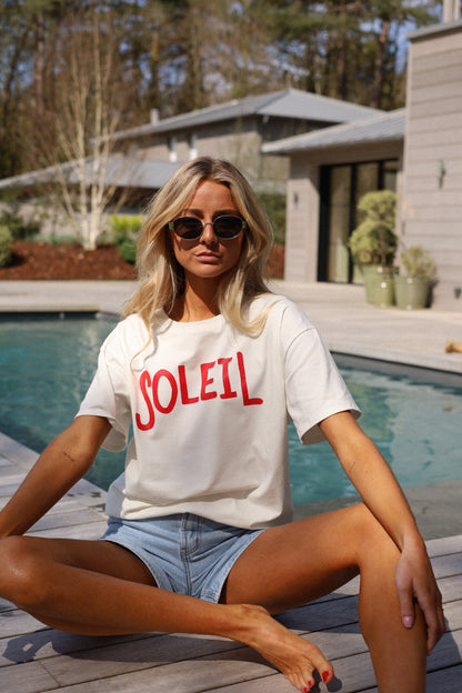 Soleil blanc - T-shirt coloré