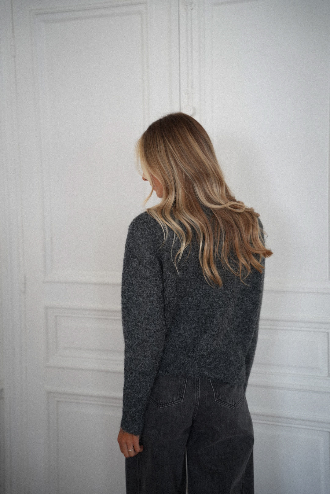 Hayde gris foncé - Gilet sequins