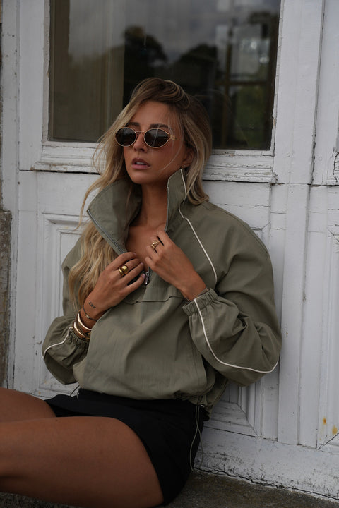 Ciara kaki - Veste zippée