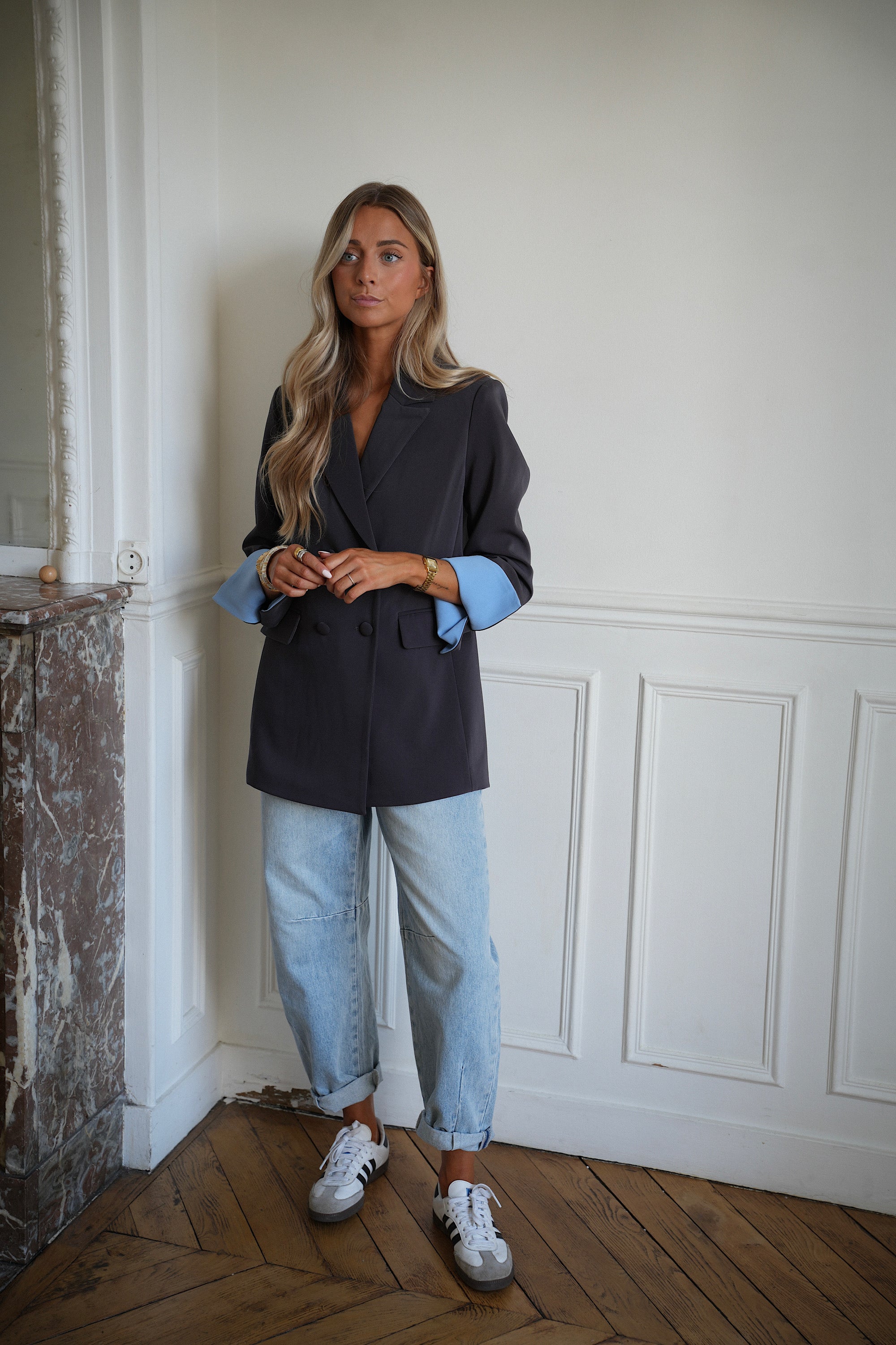 Bonnie grise - Veste blazer