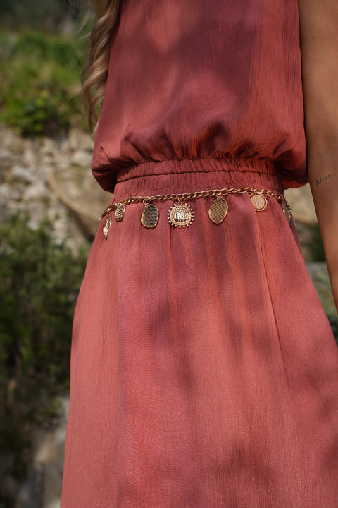 Iris dorée - Ceinture métal