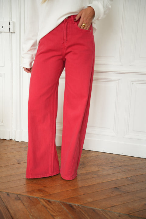 Monica rouge - Jean droit