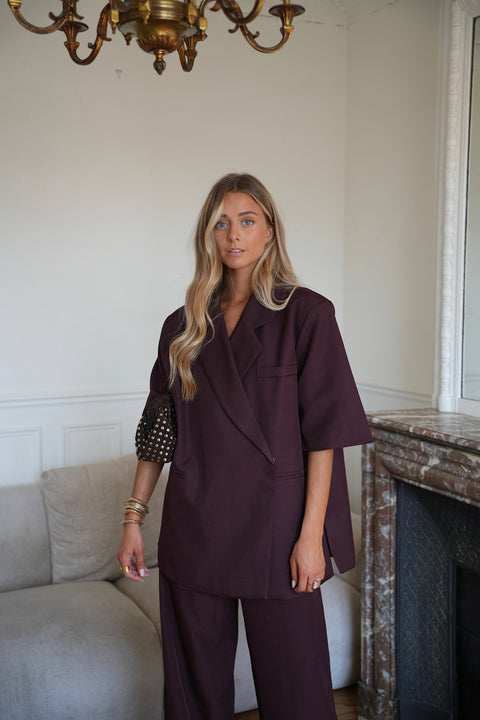 Jared prune - Veste blazer