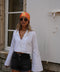 Cally blanche - Blouse courte