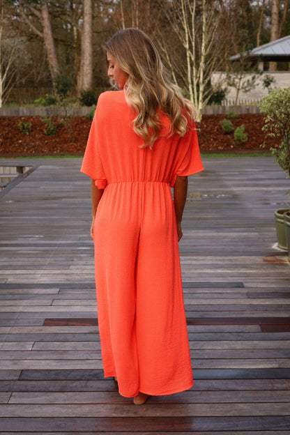 Laurine orange - Combinaison ample