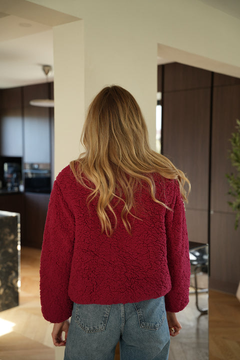 Judie rouge - Veste polaire