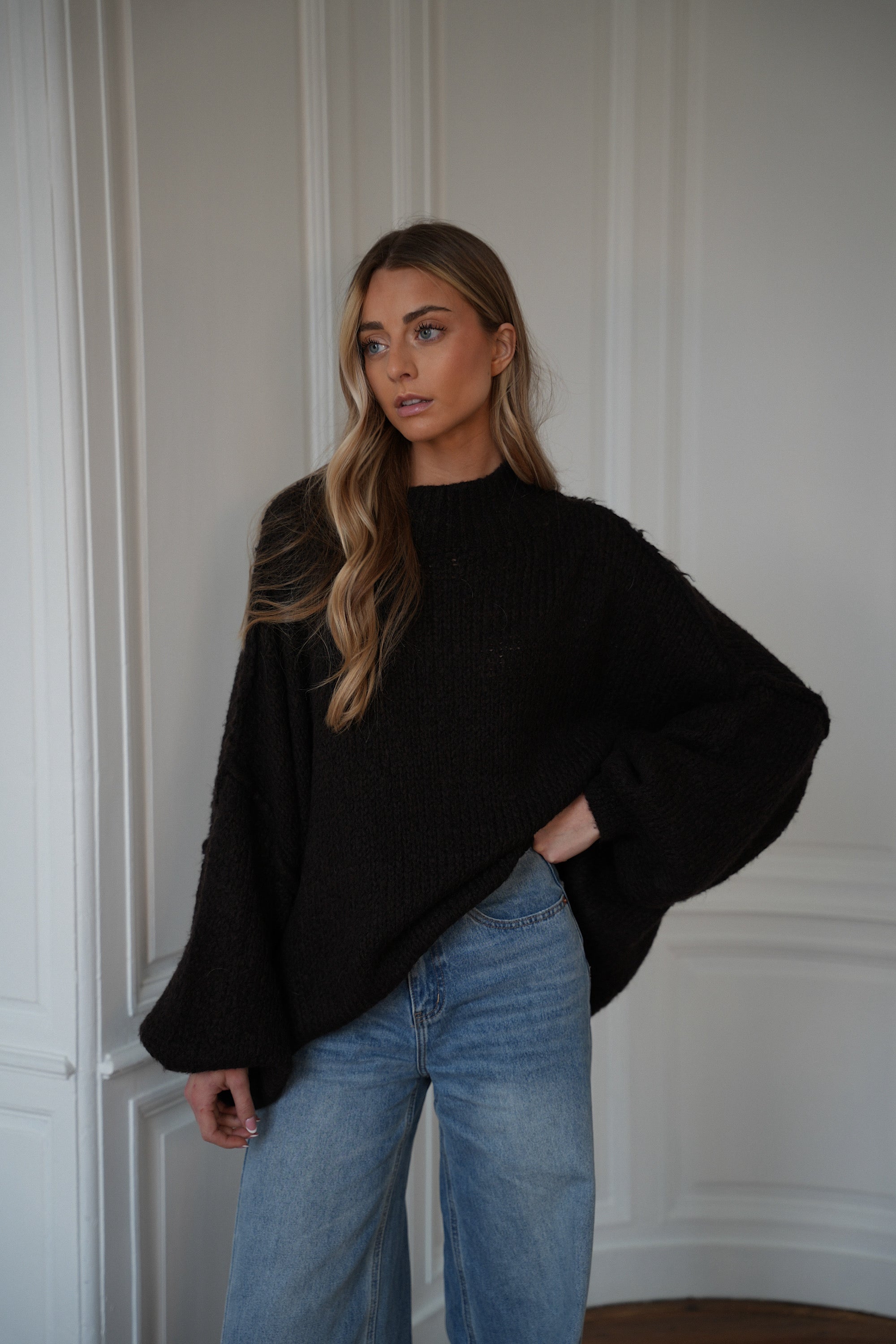 Liliane chocolat - Pull ample