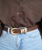 Jayne chocolat - Ceinture en daim