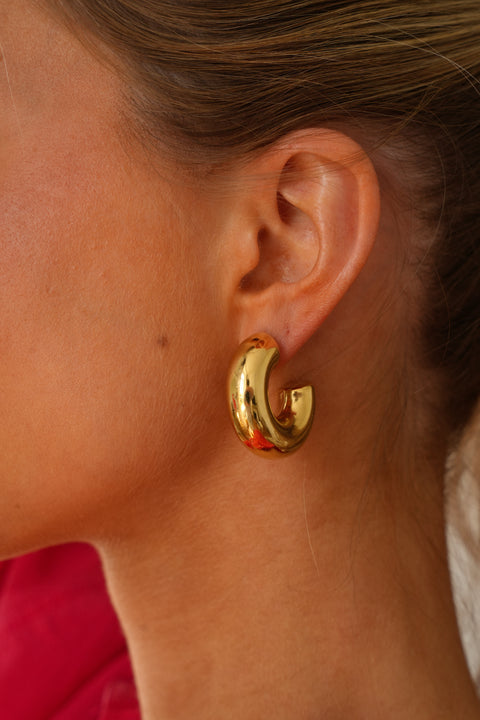 Kym dorées - Boucles d’oreilles acier