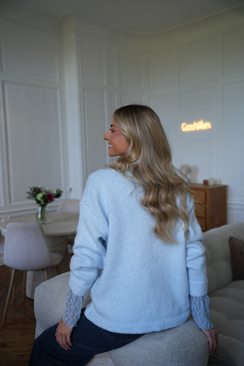 Jazz bleu - Pull ample